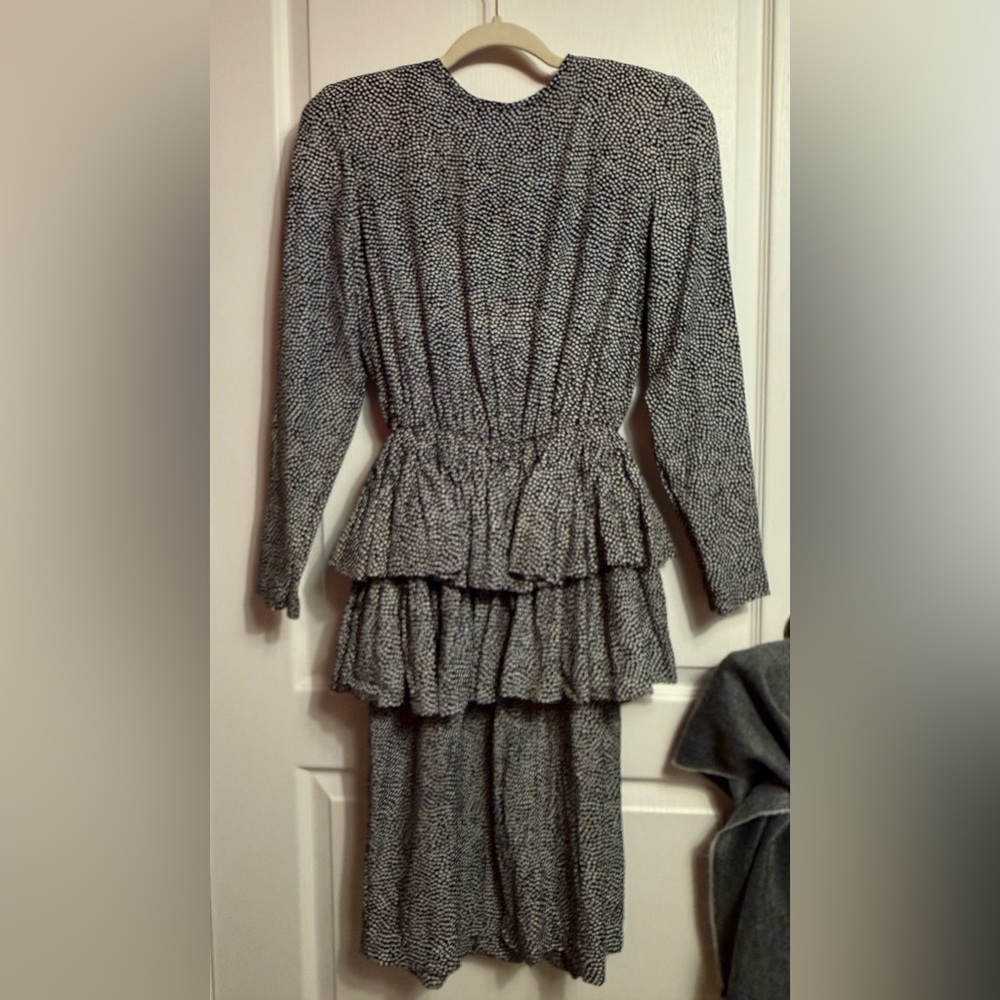 Christian Dior Vintage Tiered Long Sleeve
Dress